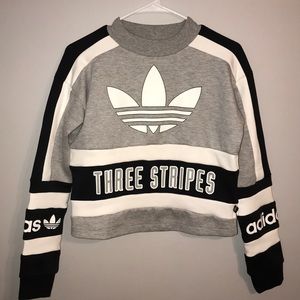 Long sleeve adidas crop top